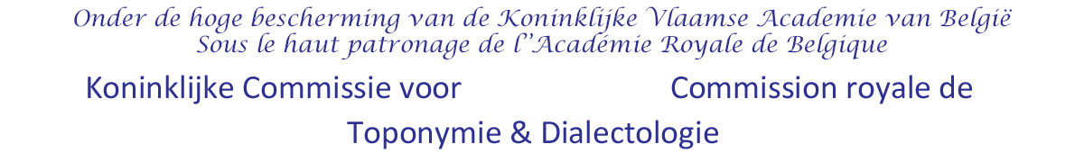 Toponymie & dialectologie